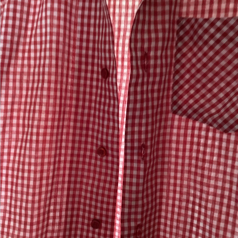 Red check shirt , boys , perma press .